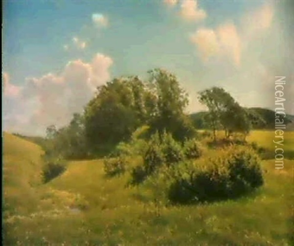 Sommerlandschaft Oil Painting - Emma Meyer