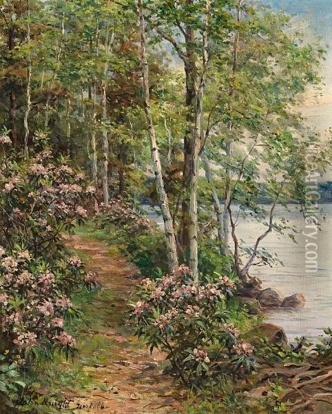 Mountain Laurel, Norfolk Oil Painting - Louis Aston Knight