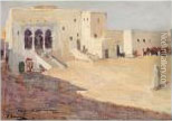 The Palace And The Prison, Tangier Oil Painting - John Lavery