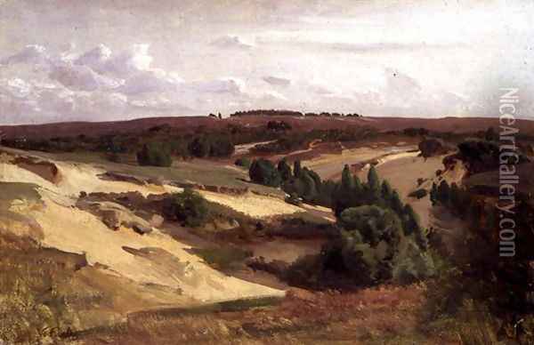 The heath near Bispingen, 1887 Oil Painting - Valentin Ruths