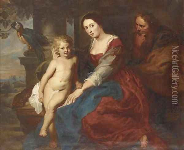 The Holy Family 2 Oil Painting - Peter Paul Rubens