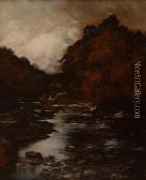 An Autumn Day Oil Painting - Allan Ii Ramsay