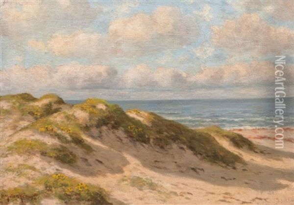 Dunes And Sea Oil Painting - Paul Mueller-Kaempff