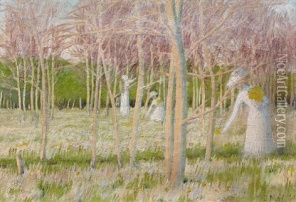 Le Bois Aux Jonquilles Oil Painting - Maurice Denis