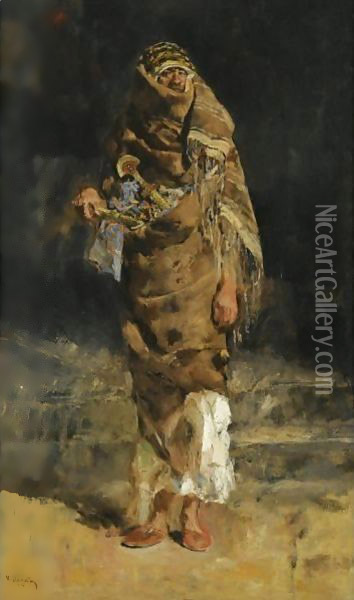 The Warrior Oil Painting - Jose Villegas y Cordero