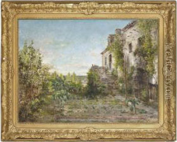 The Summer Garden Oil Painting - Paul Constant Soyer