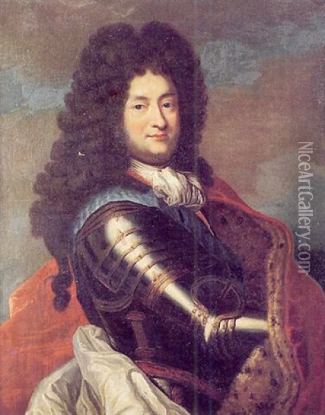 Portrait Du Duc D'orleans Oil Painting - Hyacinthe Rigaud