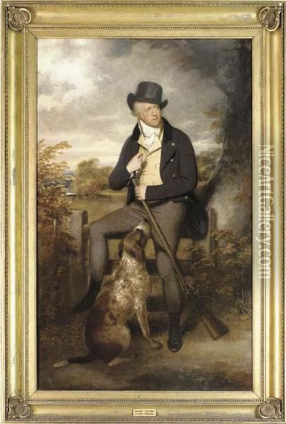 Portrait Of Richard Thompson Oil Painting - Sir William Beechey