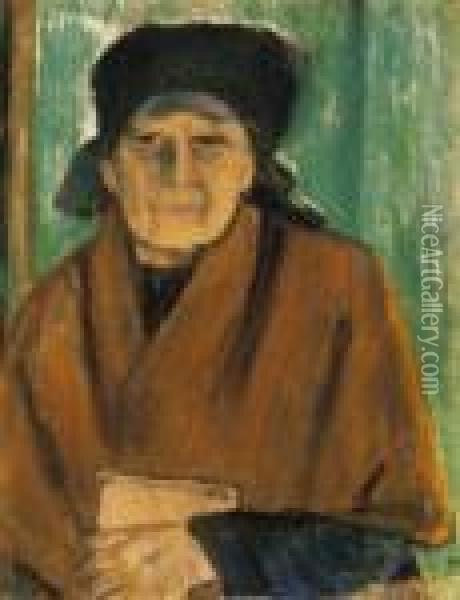 Woman With A Book Oil Painting - Istvan Nagy