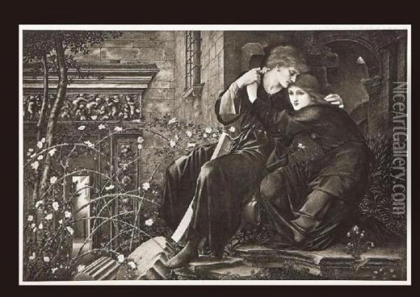 Love Among The Ruins Oil Painting - Sir Edward Coley Burne-Jones