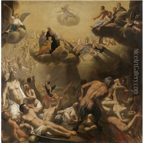 The Last Judgement Oil Painting - Louis (Ludovico) Finson