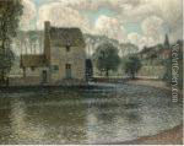 Le Moulin Gris, Montreuil-bellay Oil Painting - Henri Eugene Augustin Le Sidaner