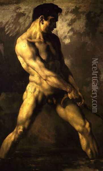 nude man Oil Painting - Theodore Gericault