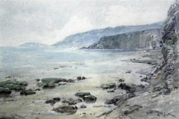 Coastal Landscape Oil Painting - Arthur Reginald Smith