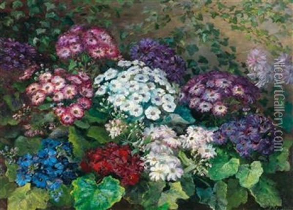 Summer Flowers Oil Painting - Emmy Thornam