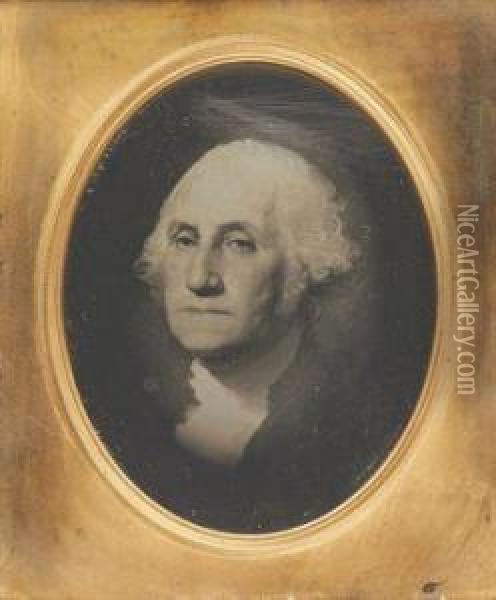 George Washington, After Gilbert Stuart Oil Painting - Albert Sands Southworth