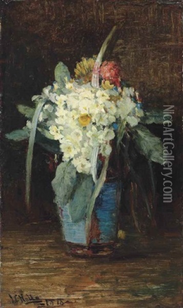 Spring Flowers Oil Painting - James Campbell Noble