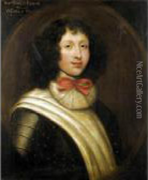 Portrait Of The Honourable Charles Fleming, Later 7 Th Earl Of Wigton (1675-1747) Oil Painting - William Aikman