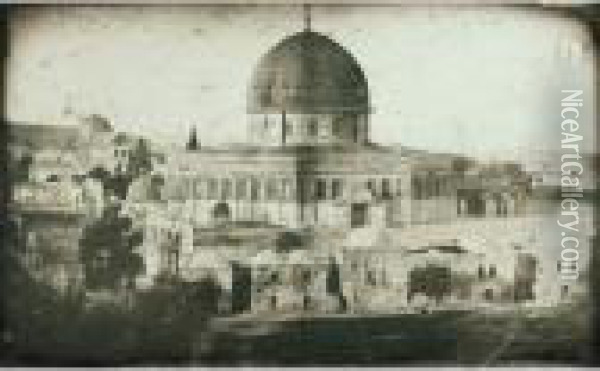 Jerusalem, La Grande Mosquee Oil Painting - Joseph Philibert Girault De Prangey