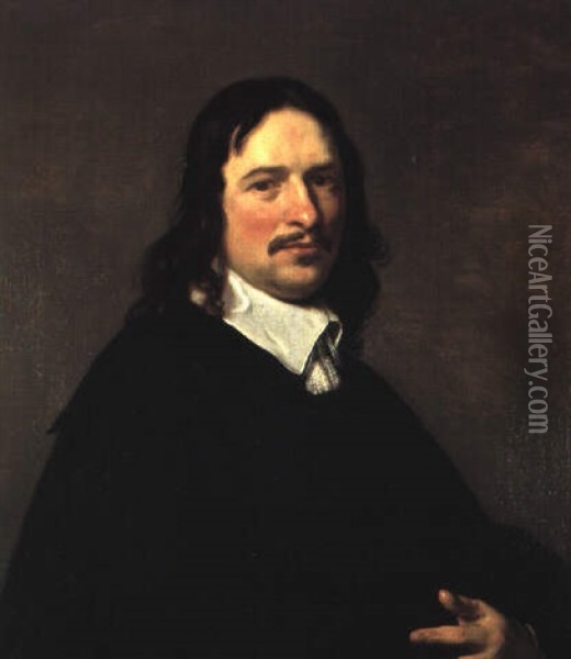 Portrait D'homme A La Collerette Blanche Oil Painting - Jan De Bray