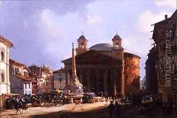 The Pantheon, Rome Oil Painting - Elizabeth Hunter Blair