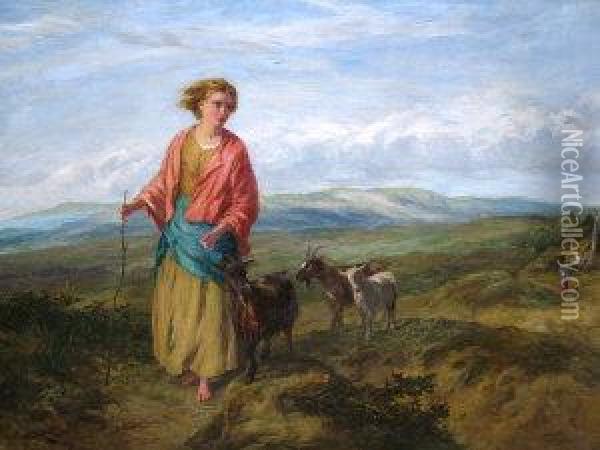 The Goatherd Oil Painting - Paul Falconer Poole