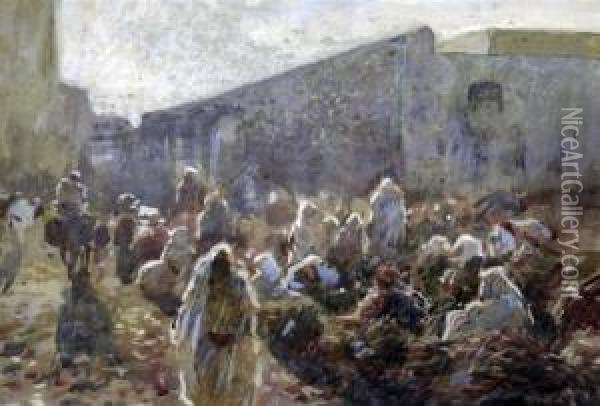 Early Morning, Tangier Oil Painting - Frederick William Jackson
