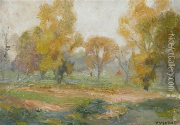 Autumn In St. Paul Oil Painting - Edouard Vysekal