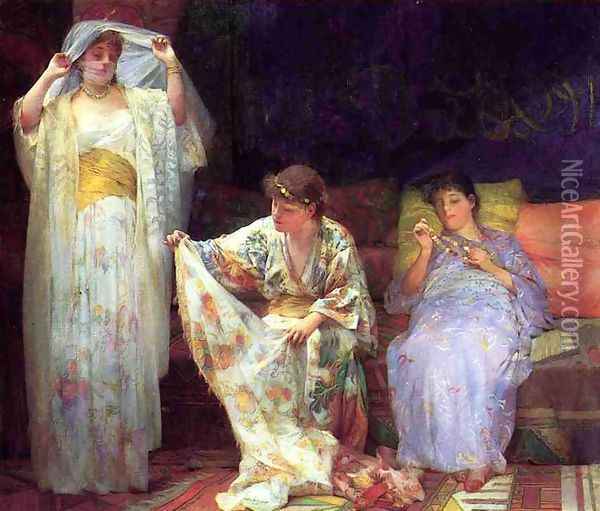 The Harem Oil Painting - Henry Siddons Mowbray