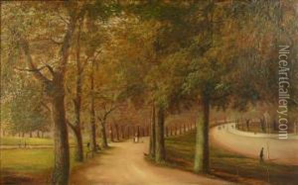 The Promenade,clifton; Keepers Cottage, Blaise Woods Oil Painting - Henry Harris