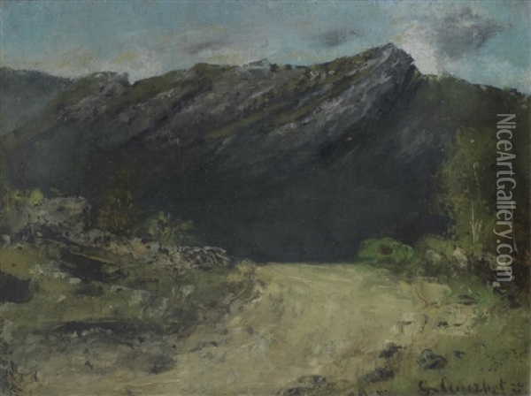 Paysage Du Jura Oil Painting - Gustave Courbet