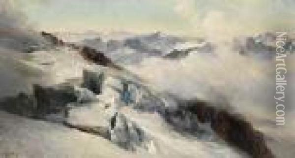 Gletscherplateau Oil Painting - Edward Theodore Compton