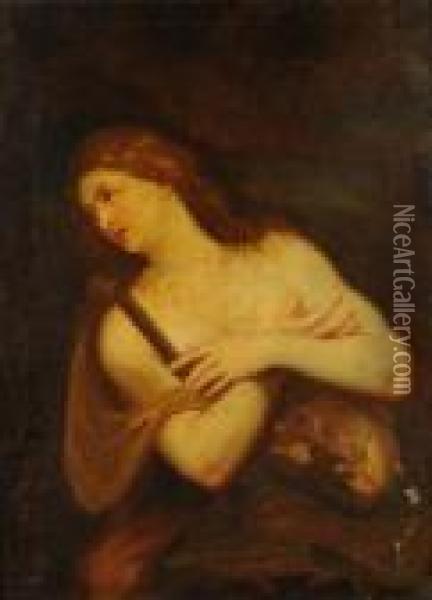 Maddalena Addolorata Oil Painting - Guido Reni