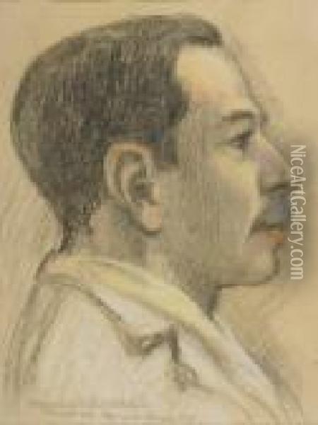 Portrait Du Peintre-verrier Albert Martine Oil Painting - Maurice Denis