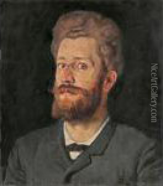 Portrait Louis Montchal Oil Painting - Ferdinand Hodler