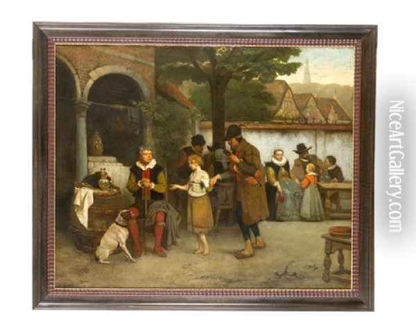 A Descent Begged Oil Painting - Willem Linnig the Elder
