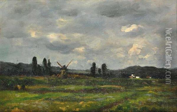 A Landscape In France Oil Painting - Antonin Chittussi