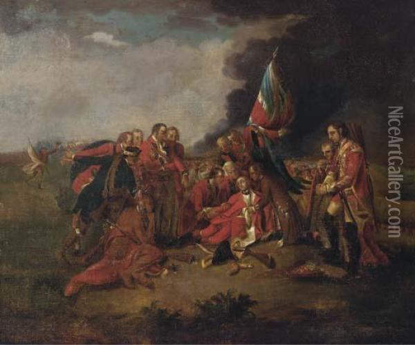 The Death Of General Wolfe Oil Painting - Benjamin West