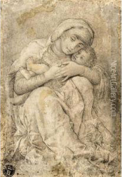 Virgin And Child Oil Painting - Andrea Mantegna