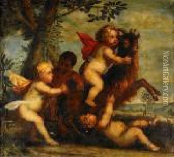 Lekande Putti Oil Painting - Peter Paul Rubens
