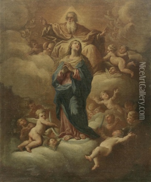 The Immaculate Conception Oil Painting - Paolo de Matteis
