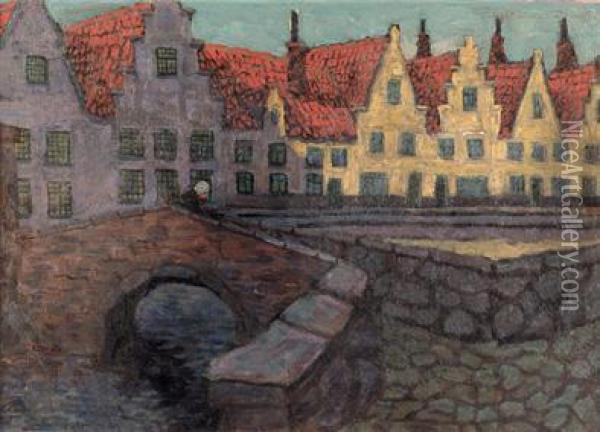 Bruges Oil Painting - Edwin Fischer