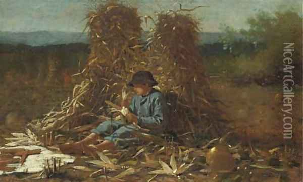 The Last Days of Harvest Oil Painting - Winslow Homer