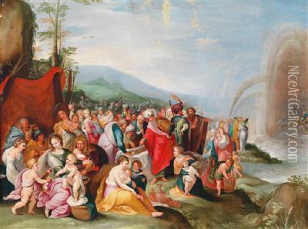 Die Israeliten Nach Dem Durchzug Oil Painting - Frans II Francken