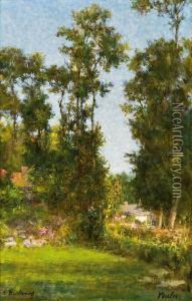 Landschaft Bei Veules Oil Painting - Alexei Alexeivich Harlamoff