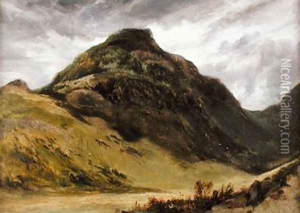 A Highland Landscape possibly a view of Glencoe Oil Painting - Sir Edwin Henry Landseer