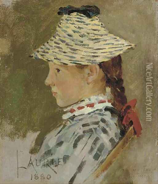 Portrait of Laurie Oil Painting - Theodore Robinson