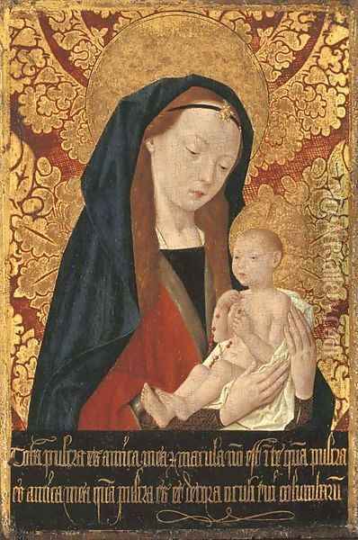 The Virgin and Child Oil Painting - The Master Of Saint Giles