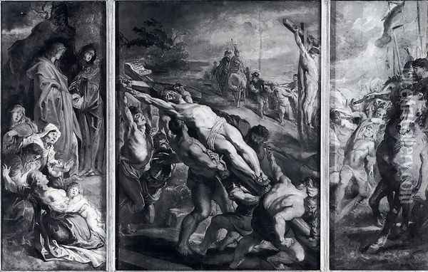 The Elevation Of The Cross Oil Painting - Peter Paul Rubens