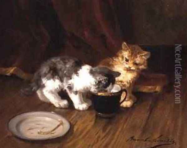 Teatime Oil Painting - Alphonse Marie de Neuville